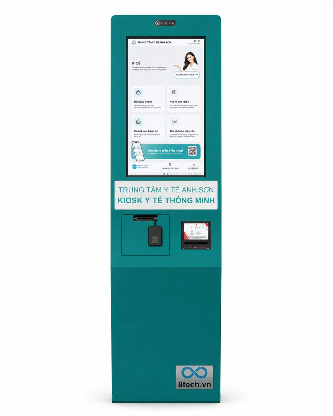 Kiosk y tế thông minh được triển khai tại Trung tâm Y tế Anh Sơn